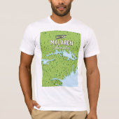 メーラレン湖スウェーデン Tシャツ (正面)