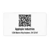 メーリンカスタムグアドレス付きビジネスQRコード ラベル (正面)
