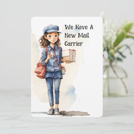 メールおもしろいキャリア移動案内カード (スタンド正面)