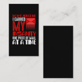 メールおもしろいマンユーモア狂信メールキャリアことわざ 名刺 (正面/裏面)