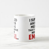 メールであるべき会議 Funny Office Mug コーヒーマグカップ (中央)