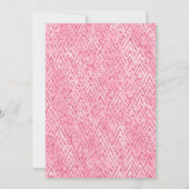 メールでおくるピンク＆ゴールドバルーンのベイビーまたはブライズシャワー 招待状 (裏面)