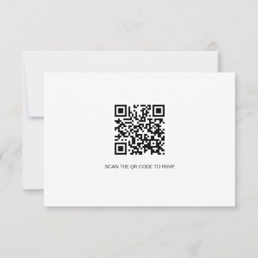 メールでの出欠確認 カスタムQRコード ご予約席 金 出欠カード (裏面)