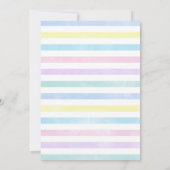 メールでシャワーかわいい赤ちゃんシャワー招待状 招待状 (裏面)