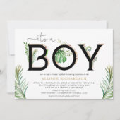 メールでシャワーこれは少年の部族のジャングルの緑だ 招待状 (正面)