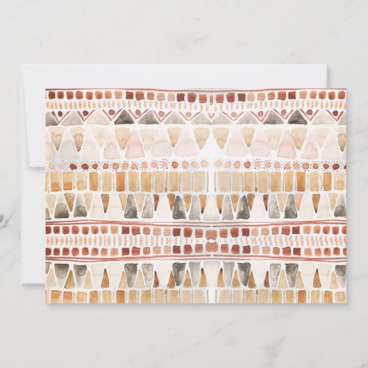 メールでシャワーこれは少年の部族のジャングルの緑だ 招待状 (裏面)