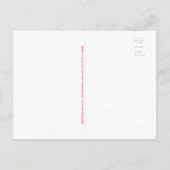 メールでシャワー仮想ベビーシャワバルーンのメールボックス インビテーションポストカード (裏面)