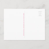 メールでシャワー仮想ベビーシャワバルーンのメールボックス インビテーションポストカード (裏面)