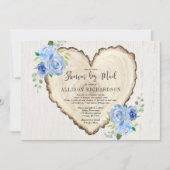 メールでシャワー素朴ヴァレンティンズデイベビー 招待状 (正面)