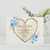 メールでシャワー素朴ヴァレンティンズデイベビー 招待状 (スタンド正面)