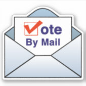 メールで投票 シール (正面)