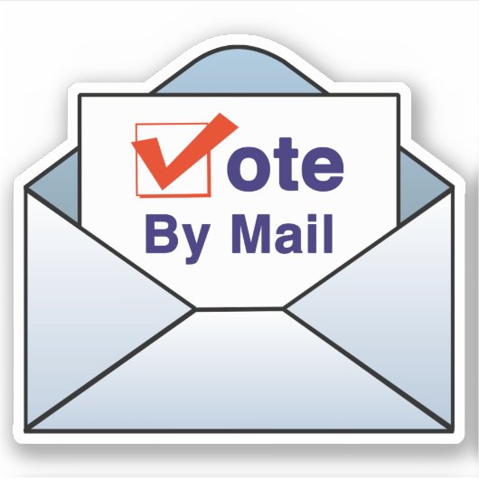 メールで投票 シール (正面)