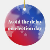 メールで投票 セラミックオーナメント (裏面)