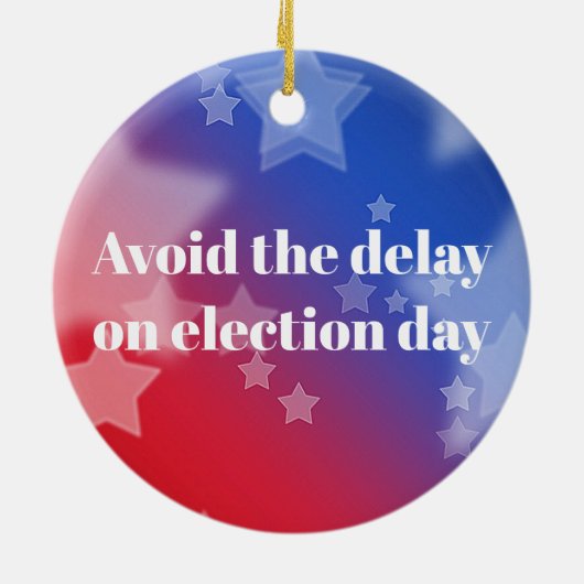 メールで投票 セラミックオーナメント (裏面)