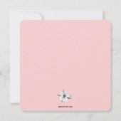 メールで楽しむ、ジェンダーニュートラルで幻想的なベイビーシャワーパーティー 招待状 (裏面)