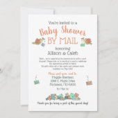 メールで赤ちゃんシャワーを浴びる 招待状 (正面)