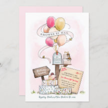 メールによるシャワー仮想ブライダルシャワーメールボックス