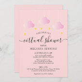 メールによる仮想オンライン長距離シャワー 招待状 (正面/裏面)