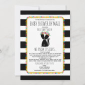 メールによる女の子の赤ちゃんシャワー社会的距離Skunk 招待状 (正面)