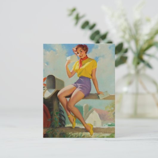 メールのピン留めを受け取る ポストカード (スタンド正面)