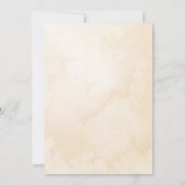 メールの中立の熊のベビーシャモダンワー 招待状 (裏面)