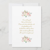 メールの女の子によるバニーのベビーシャワー 招待状 (裏面)