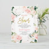 メールの女の子によるベビーシャワー 招待状 (スタンド正面)