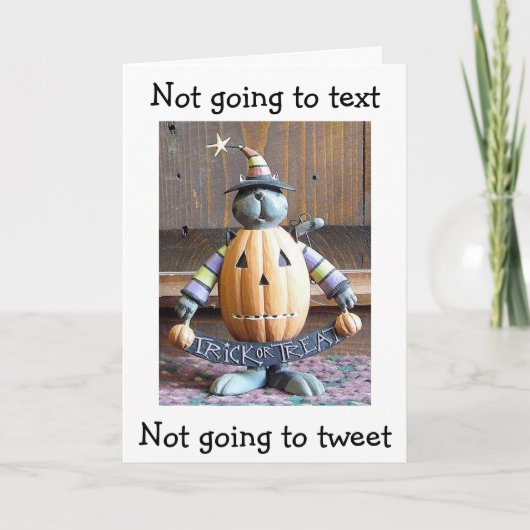 メールや文字を打つなし/ツイート=だますなし=ただの治療 カード (正面)