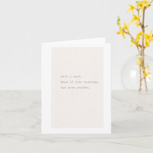 メールや文字を打つのようだが紙のようだ カード (黄色い花)