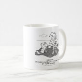 メールや文字を打つのマグ無し コーヒーマグカップ (正面右)