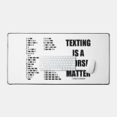 メールや文字を打つはモールスな問題Intl Morseコードユーモア デスクマット (キーボード&マウス)