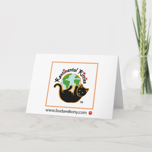 メールや文字を打つキャッツ誕生日ブド&トニーノテカード カード (裏面)