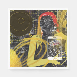 メールや文字を打つフレンド スタンダードランチョンナプキン