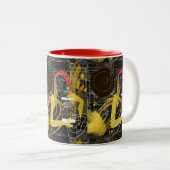 メールや文字を打つフレンド ツートーンマグカップ (正面右)