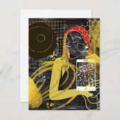 メールや文字を打つフレンド ノートカード (正面/裏面)