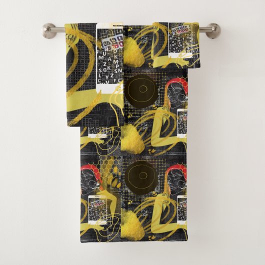 メールや文字を打つフレンド バスタオルセット (インサイチュ)