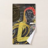 メールや文字を打つフレンド バスタオルセット (ハンドタオル)