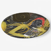 メールや文字を打つフレンド ペーパープレート (アングル)