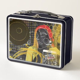 メールや文字を打つフレンド メタルランチボックス