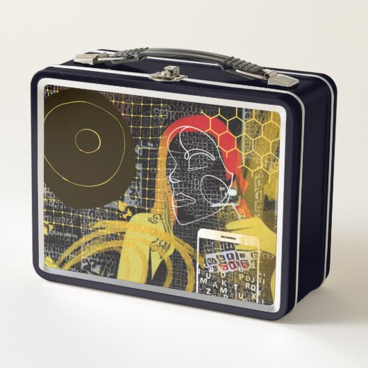 メールや文字を打つフレンド メタルランチボックス (正面)