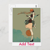 メールや文字を打つ ポストカード (正面/裏面)