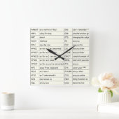 メールや文字を打つ-柱時計(D) Aのthur スクエア壁時計 (ホーム)