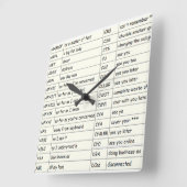 メールや文字を打つ-柱時計(D) Aのthur スクエア壁時計 (傾斜)