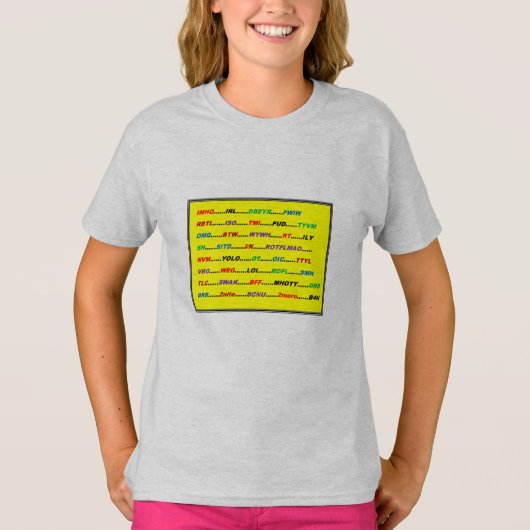 メールや文字を打つTシャツ Tシャツ (正面)