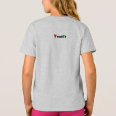 メールや文字を打つTシャツ Tシャツ (裏面)
