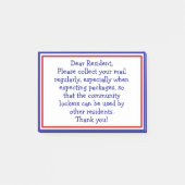 メールを取って下さい ポストイット (正面)