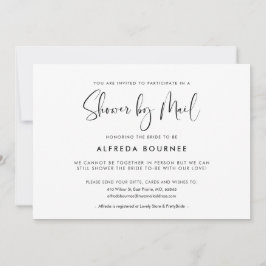 メールエレガントによる白黒シャワモダンー 招待状