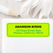 メールエレガントの住所シール(緑のラベル) ラベル (インサイチュ)