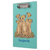 メールカおもしろいット家族漫画イラストレーション クリップボード (左)