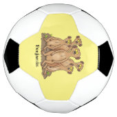 メールカおもしろいット家族漫画イラストレーション サッカーボール (回転)